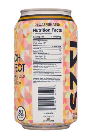 SZZL Sparkling Tea: SZZL-12oz-2020-SparklingTea-PeachPerfect-Facts