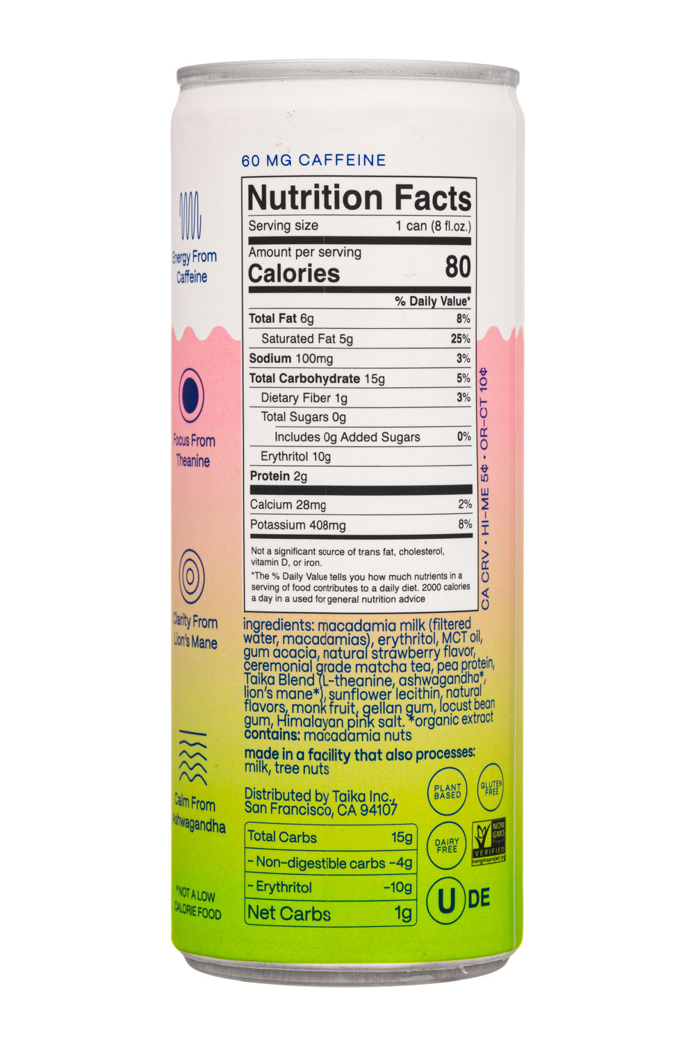 Taika: Taika-8oz-2024-StrawbMatchaLatte-Facts