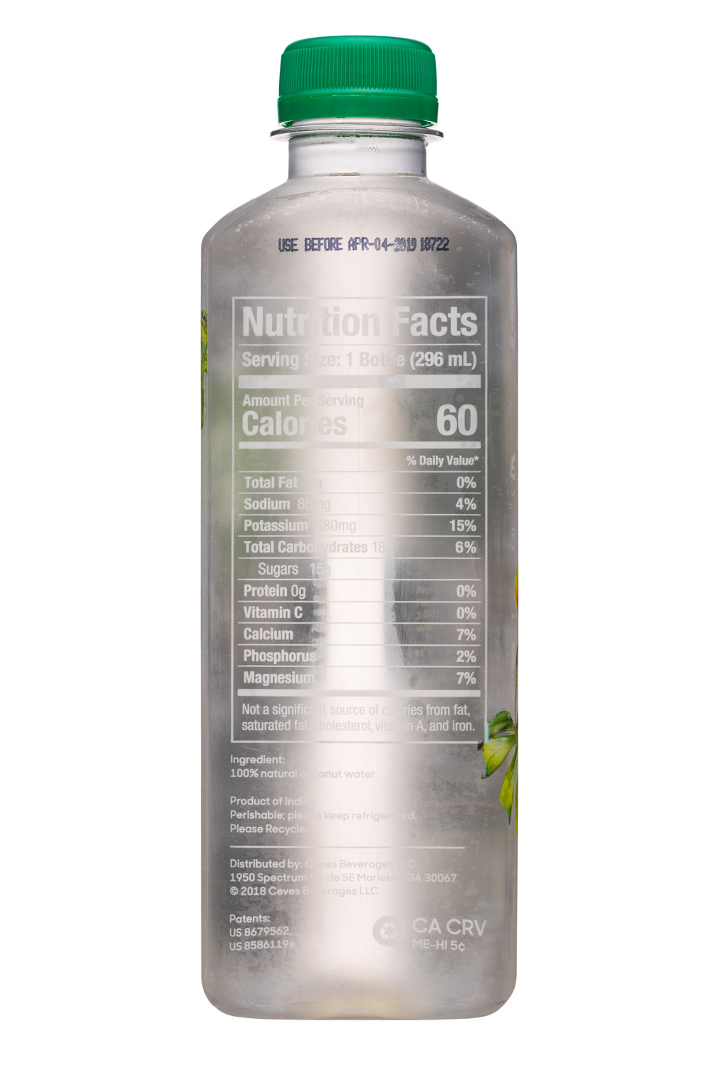 Taja: Taja-10oz-CoconutWater-Facts