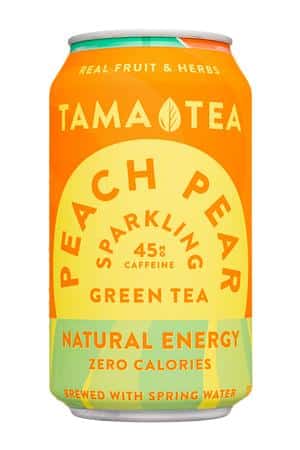 Tama Tea : TamaTea-12oz-2023-SparklingTea-PeachPear-Front