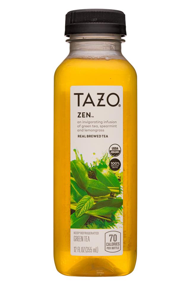 Tazo Tea: Tazo-12oz-2020-Tea-Zen-Front