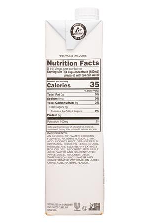 Tazo Tea: Tazo-32oz-2021-TeaConcentrate-Refreshers-Facts
