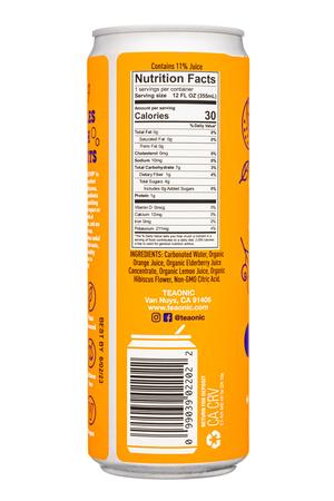 Teaonic: Teaonic-12oz-2022-FreshPop-Immunity-Facts
