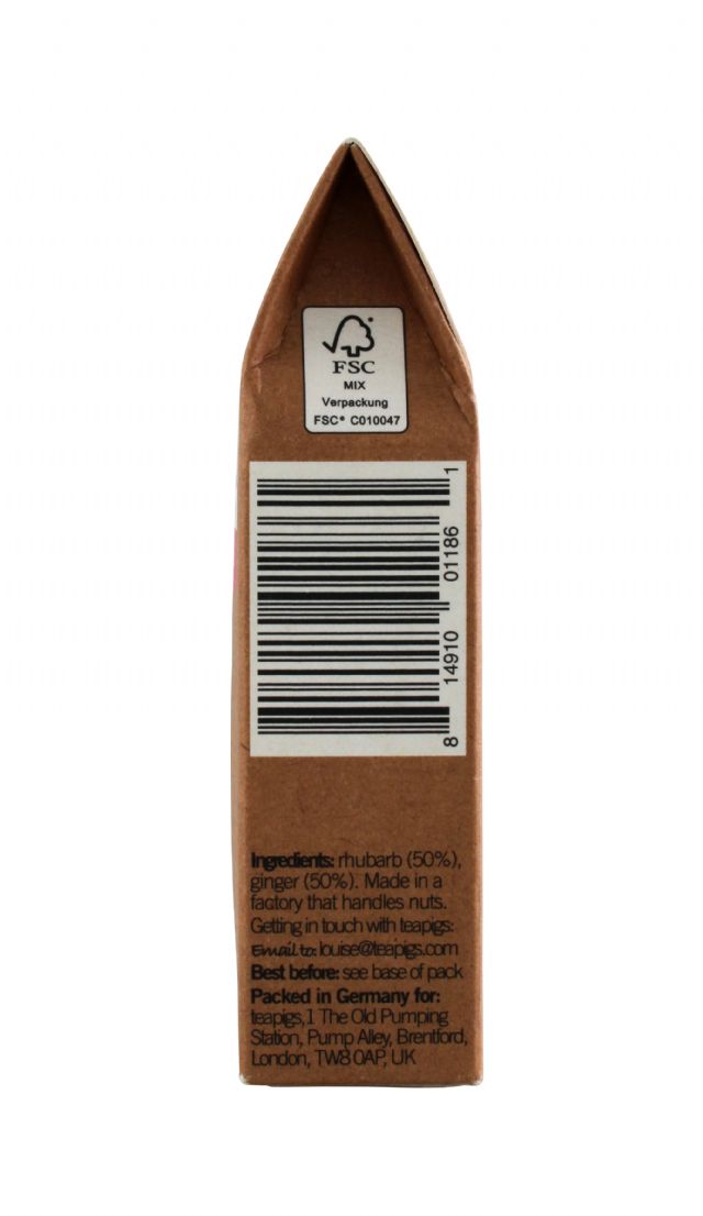teapigs: TeaPigs RhubarbGing Facts