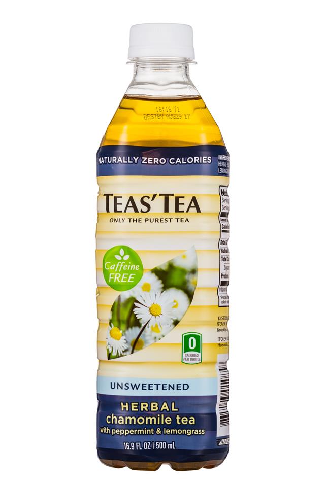 Teas' Tea: TeasTea-17oz-Unsweetened-HerbalChamomile-Front