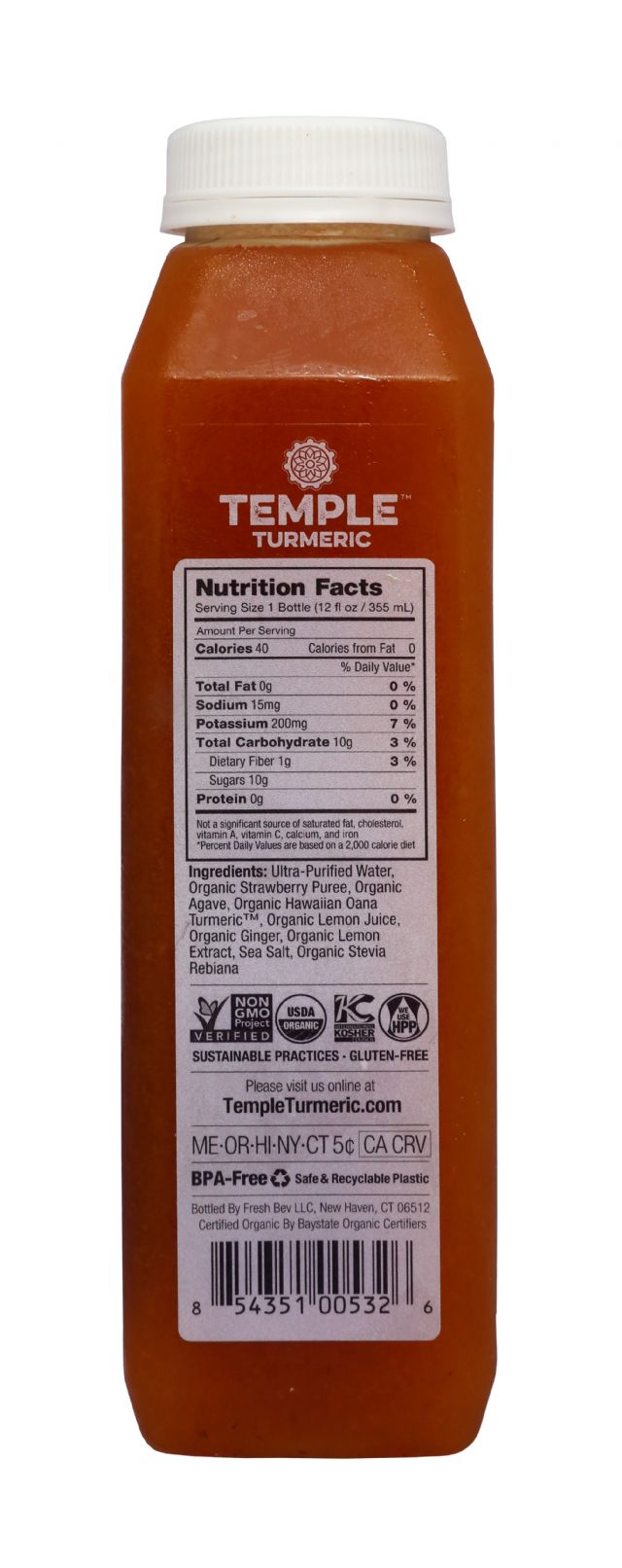 Temple Turmeric Super Lights: Temple StrawLem Facts