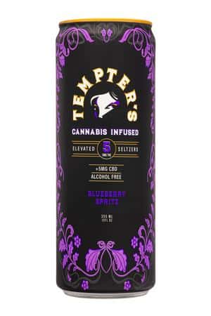 Tempter's: Tempters-12oz-2025-THC-BluebSpritz-Front