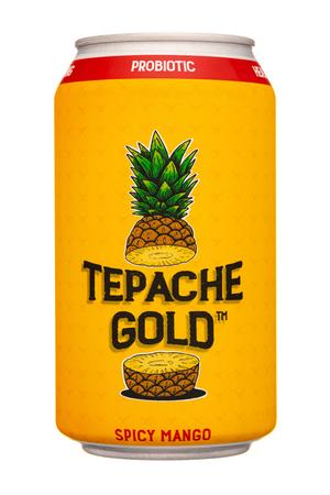 Tepache Gold: TepacheGold-12oz-2022-Biotic-SpicyMango-Front