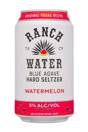 Texas Ranch Water Co.: RanchWater-12oz-2022-HardSeltz-Watermelon