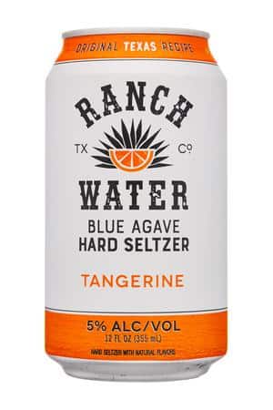 Texas Ranch Water Co.: RanchWater-12oz-2022-HardSeltz-Tangerine