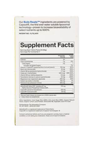 The Absorption Company: TheAbsorptionCompany-77g-2024-MangoLemonade-Facts