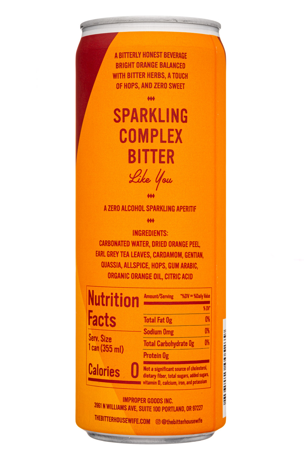 The Bitter Housewife: TheBitterHousewife-12oz-2021-BittersSoda-Orange-Facts