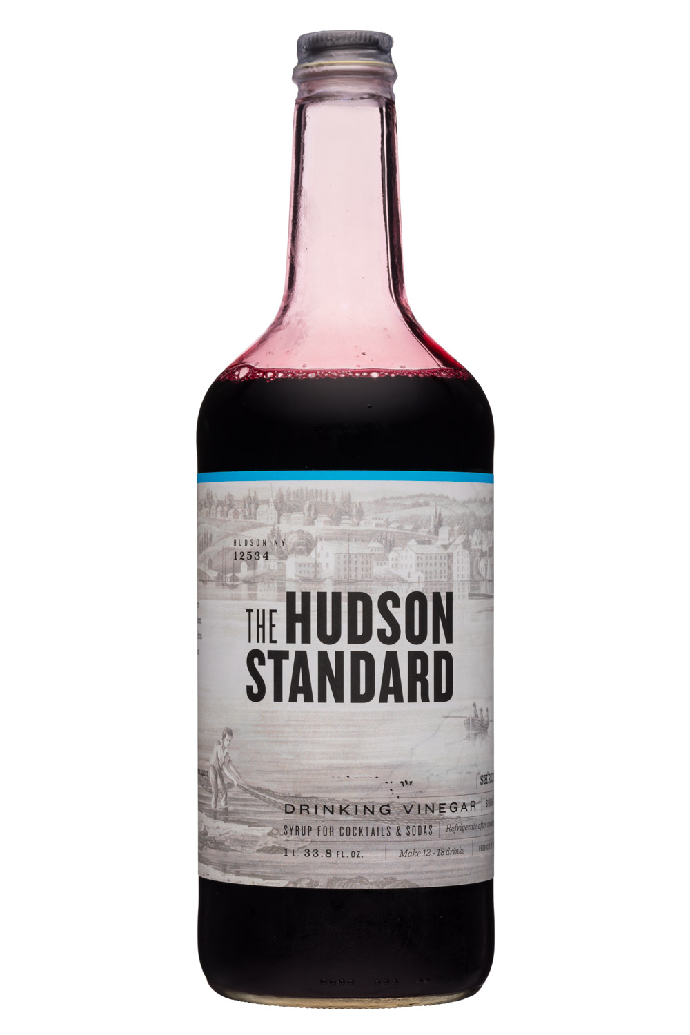 The Hudson Standard Shrub: HudsonStandard-1L34oz-DrinkingVinegar-Front