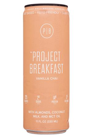 The Naked Market: ProjectBreakfast-11oz-2020-VanillaChai-Front