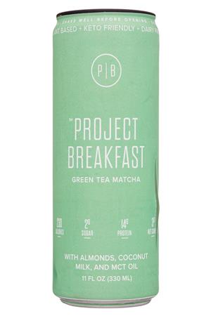 The Naked Market: ProjectBreakfast-11oz-2020-GreenTeaMatcha-Front