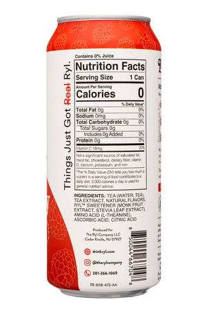 The Ryl Co. Tea: TheRylCo-16oz-2023-Tea-Raspberry-Facts
