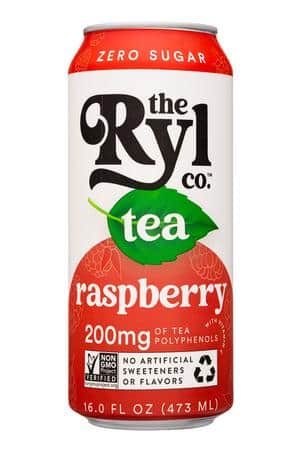 The Ryl Co. Tea: TheRylCo-16oz-2023-Tea-Raspberry-Front