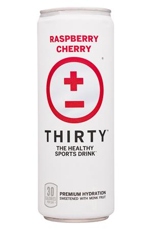 Thirty: Thirty-12oz-2020-SportsDrink-RaspCherry-Front