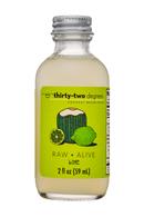 Thirty-Two Degrees: ThirtyTwoDegrees-2oz-CoconutWaterKefir-Lime-Front