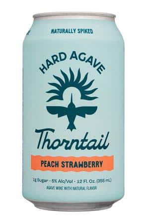 Thorntail Hard Agave: Thorntail-12oz-2024-HardAgave-PeachStrawb