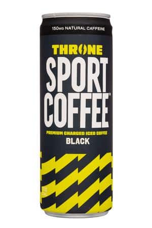 Throne Sport Coffee: Throne-12oz-2024-SportCoffee-Black-Front