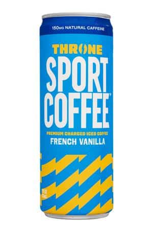 Throne Sport Coffee: Throne-12oz-2024-SportCoffee-FrenchVanilla-Front
