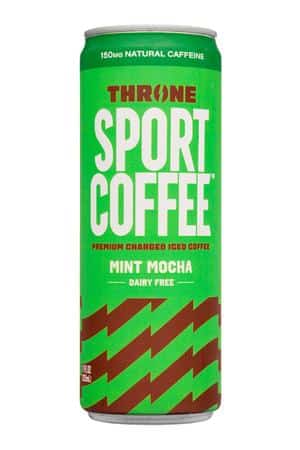 Throne Sport Coffee: Throne-11oz-2025-SportCoffee-MintMocha-Front
