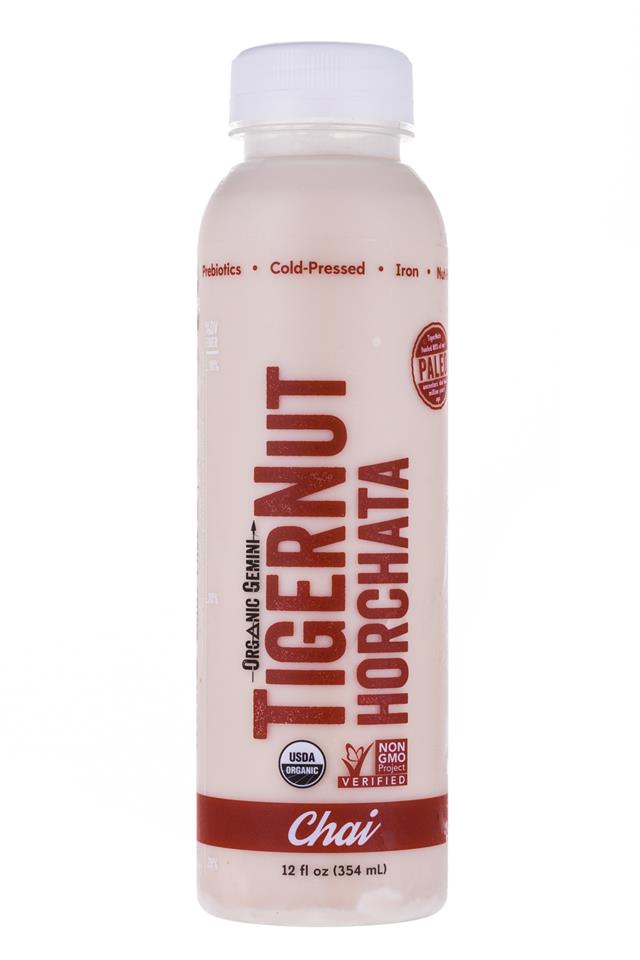 Tigernut Horchata: OrganicGemini-TigerNutHorchata-Chai-Front