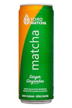 Toro Matcha: ToroMatcha-355ml-2022-SparkingMatcha-Ginger-Front