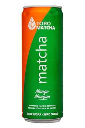 Toro Matcha: ToroMatcha-355ml-2022-SparkingMatcha-Mango-Front