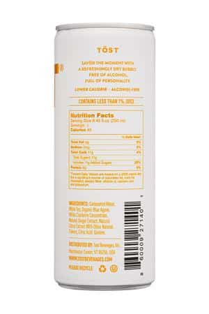 Tost: Tost-8oz-2025-SparkWhiteTea-NA-Original-Facts