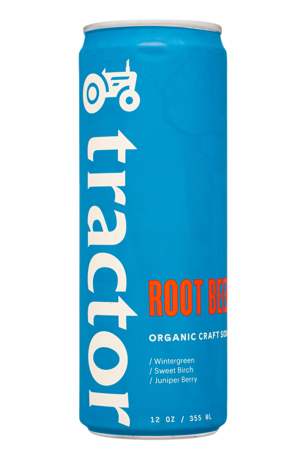 Tractor Beverage Co.: Tractor-12oz-2023-RootBeer-Front