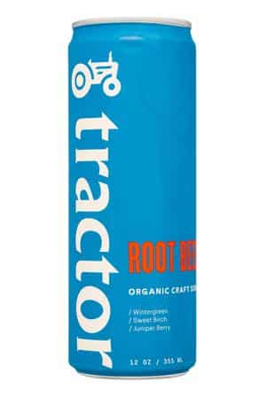 Tractor Beverage Co.: Tractor-12oz-2023-RootBeer-Front