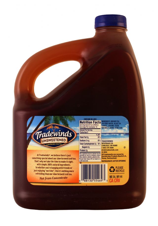 Tradewinds Tea: Tradewinds UnsweetPeach Facts