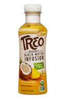 Treo Organic Birch Water Infusion: Treo-BirchWater-16oz-CoconutPineapple-Front