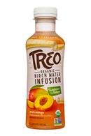 Treo Organic Birch Water Infusion: Treo-BirchWater-16oz-PeachMango-Front