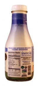 Trickling Springs Organic: TricklingSprings UnsweetPlain Facts