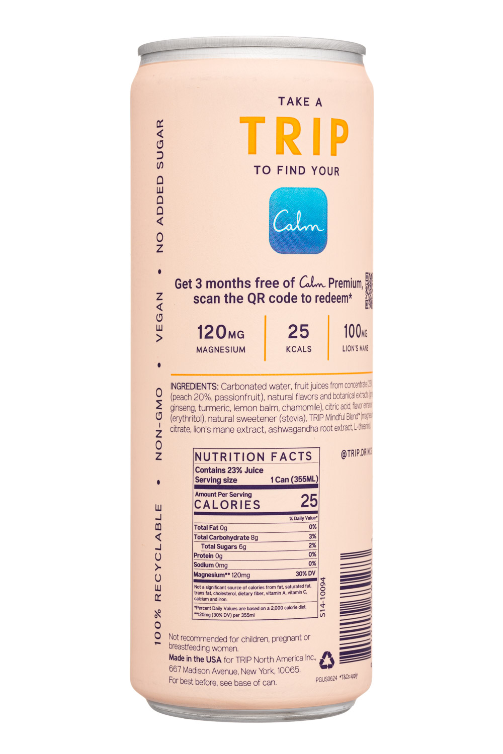 Trip: Trip-12oz-2024-MindfulBlend-PeachGinger-Facts