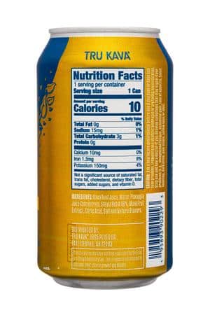 Tru Kava: TruKava-12oz-2025-Kava-TropicalCitrus-Facts
