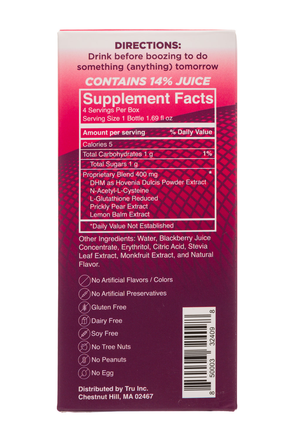 Tru: DrinkTru-4pk-BerryRecovery-Facts