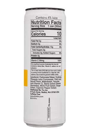 Tru: Tru-12oz-2024-Sparkling-Defense-Pineapple-Facts