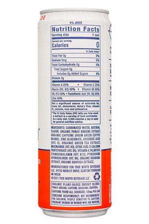 True North: Pure Energy Seltzer: TrueNorth-12oz-2021-EnergySeltzer-GrapeLemon-Facts