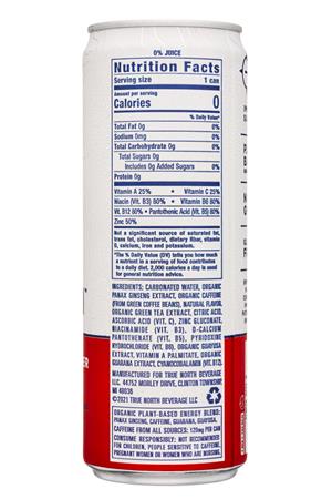 True North: Pure Energy Seltzer: TrueNorth-12oz-2021-EnergySeltzer-BlackCherry-Facts