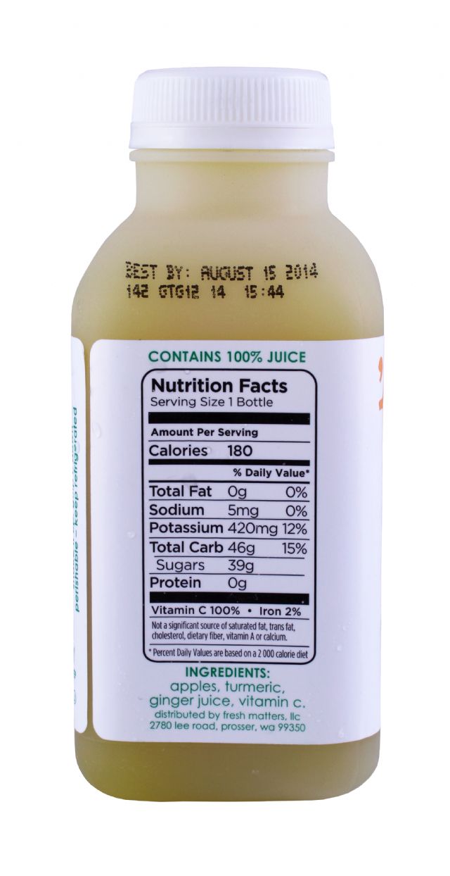 'tude juice: Tude GingerTumeric Facts