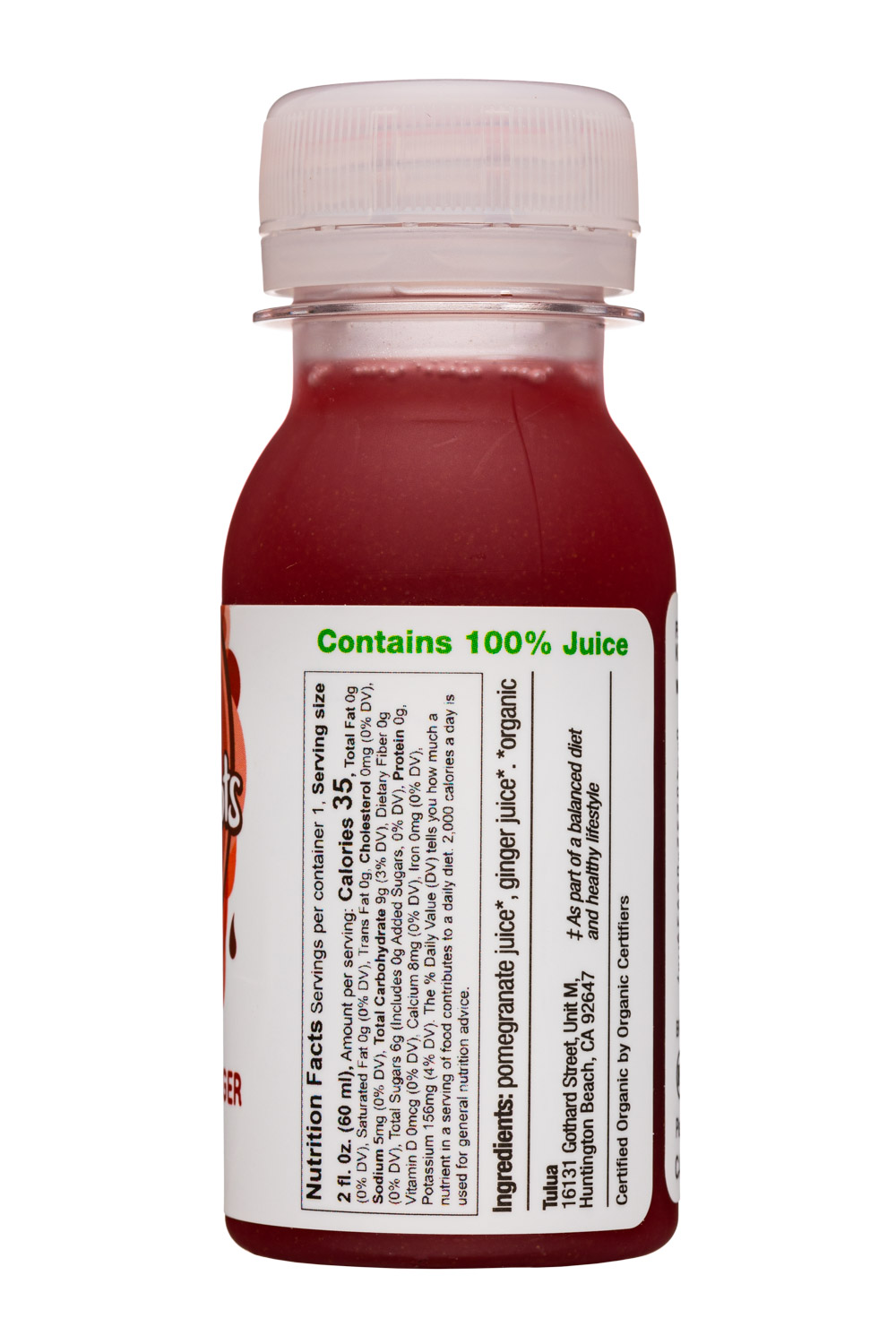 Tulua Shots: Tulua-2oz-2020-GingerShot-PomGinger-Facts