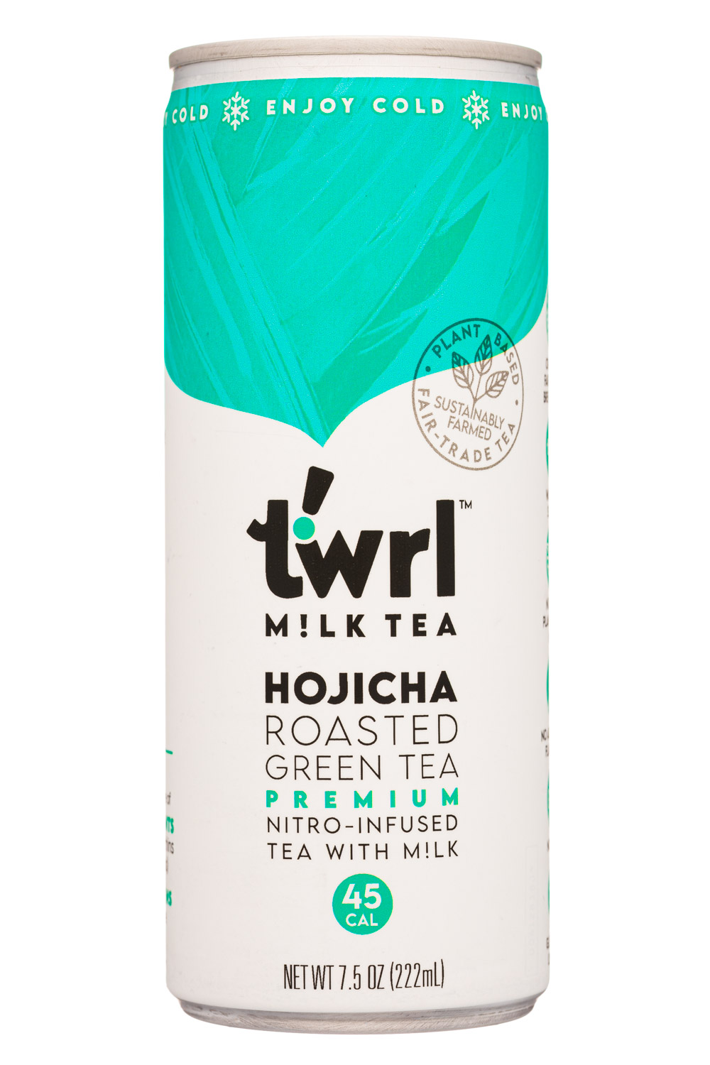 Hojicha Roasted Green Tea Premium Nitro-Infused Tea with Milk