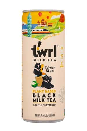 Twrl Milk Tea: Twrl-7oz-2024-MilkTea-PBBlack-Front