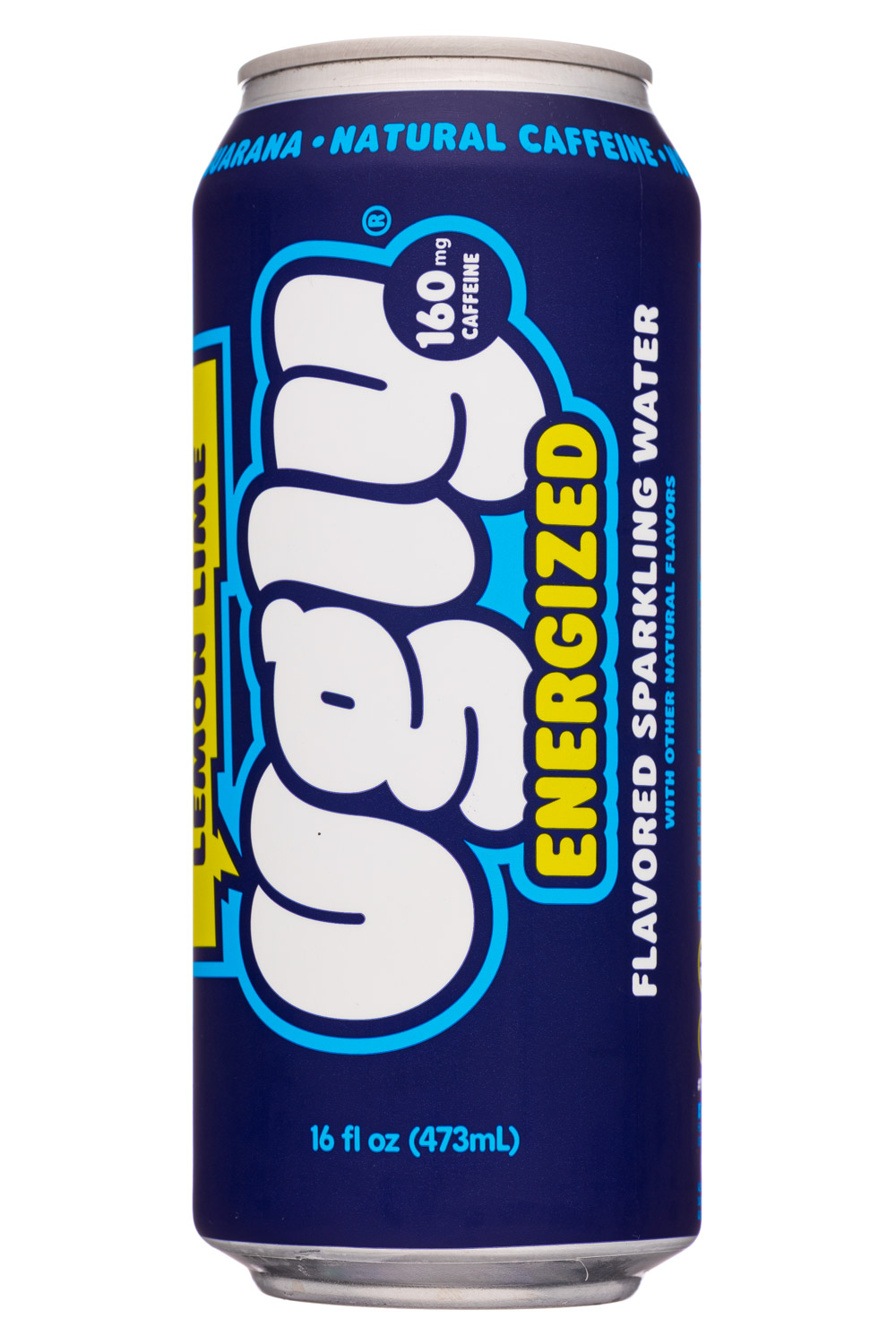 Ugly Energized: Ugly-16oz-EnergizedSparkling-LemonLime-Front