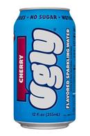 Ugly Drinks: UglyWater-12oz-SparklingWater-Cherry-Front