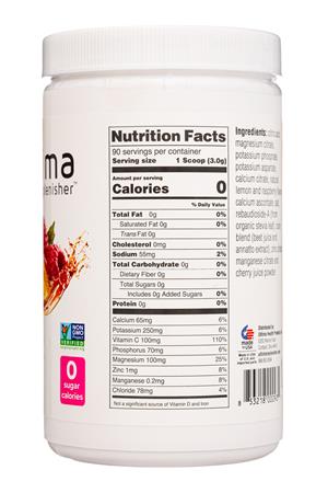 Ultima Replenisher: Ultima-11oz-2022-Replenisher-Mix-PinkLemonade-Facts